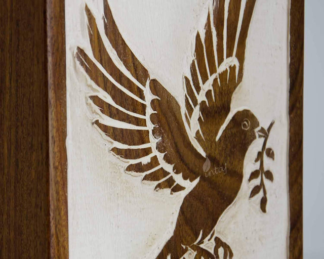 Handcarved Wooden Cremation Urn – Antique Rosewood Design – Suitable for Adult Men & Women, Mom & Dad – 118 Cu/in Capacity