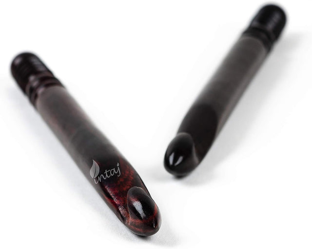 Crochet Hooks Knitting Needle, Premium Rosewood Turned Crochet Yarn Hooks for Knitting Lover (Rosewood, Pack of All)