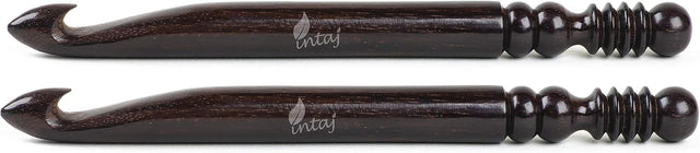 Crochet Hooks Knitting Needle, Premium Rosewood Turned Crochet Yarn Hooks for Knitting Lover (Rosewood, Pack of All)