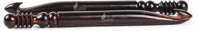 Crochet Hooks Knitting Needle, Premium Rosewood Turned Crochet Yarn Hooks for Knitting Lover (Rosewood, Pack of All)