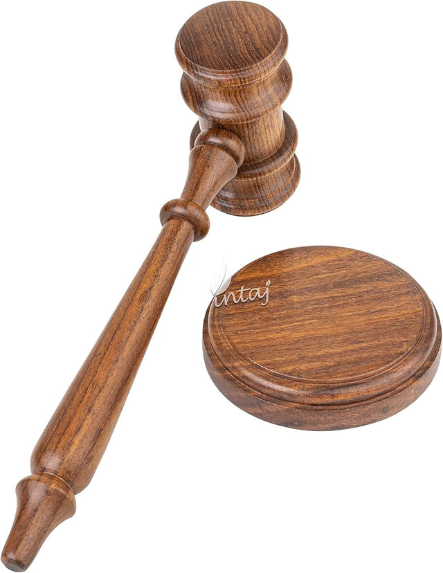 Rosewood Judge Mallet Engraved Auctioneers Mallet Handmade Wooden Judge's Gavel Hammer for Auctions Rosewood Auction Gavels (Rosewood, Standard)