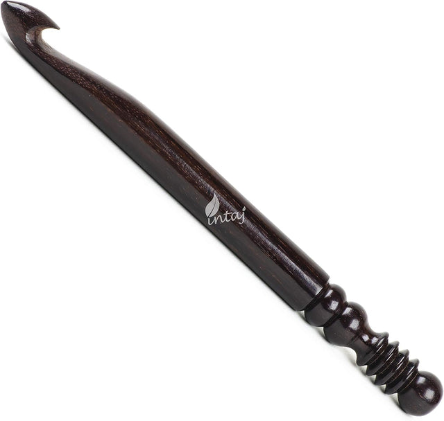 Crochet Hooks Knitting Needle, Premium Rosewood Turned Crochet Yarn Hooks for Knitting Lover (Rosewood, Pack of All)