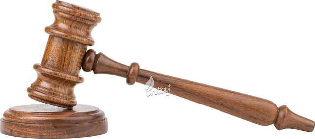 Rosewood Judge Mallet Engraved Auctioneers Mallet Handmade Wooden Judge's Gavel Hammer for Auctions Rosewood Auction Gavels (Rosewood, Standard)