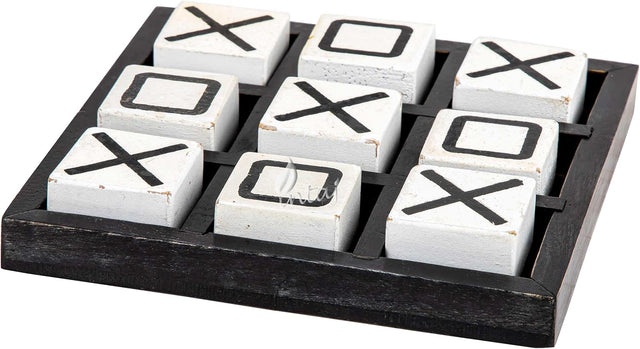 Tic Tac Toe Wooden Board Game Table Toy Player Room Decor Tables Family XOXO Decorative Pieces Adult Rustic Kids Play Travel Backyard Discovery Night Level Drinking Romantic Decorations