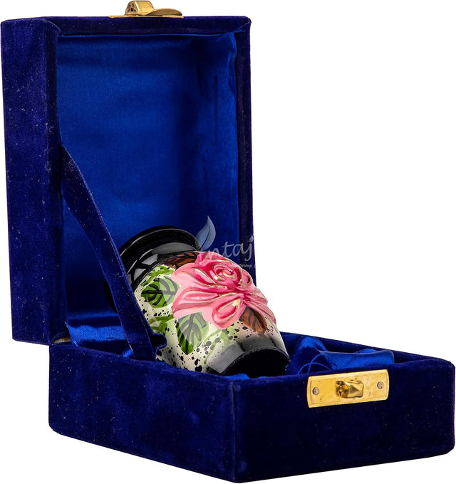 Handcrafted Floral Cremation Urn – Lotus Rainbow Design – Suitable for Adult Men & Women