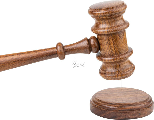 Rosewood Judge Mallet Engraved Auctioneers Mallet Handmade Wooden Judge's Gavel Hammer for Auctions Rosewood Auction Gavels (Rosewood, Standard)