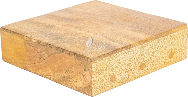 Tic Tac Toe Wood Coffee Tables Family Games to Play a Classic Game Home Decor for Living Room Rustic Table Decor and Use as Game Top Wood Guest Room Decor (Mango Wood, Medium (6.1x6.1))