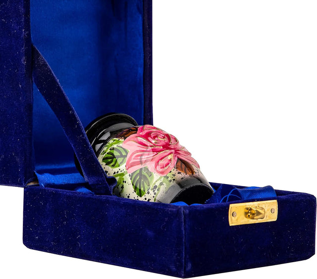 Handcrafted Floral Cremation Urn – Lotus Rainbow Design – Suitable for Adult Men & Women