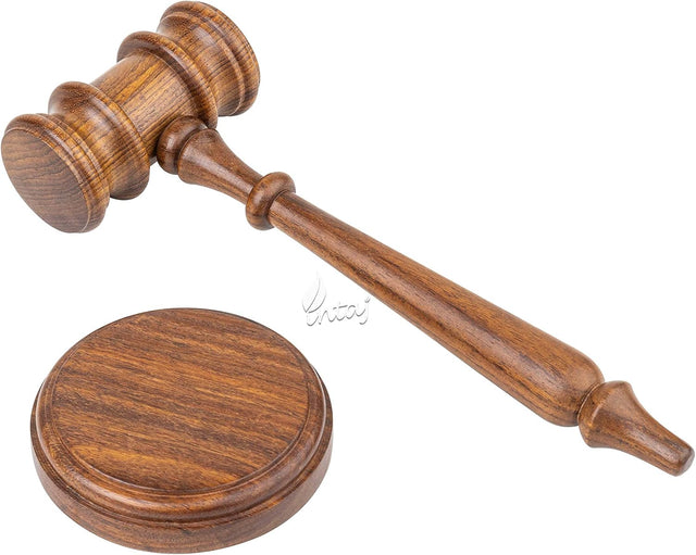 Rosewood Judge Mallet Engraved Auctioneers Mallet Handmade Wooden Judge's Gavel Hammer for Auctions Rosewood Auction Gavels (Rosewood, Standard)