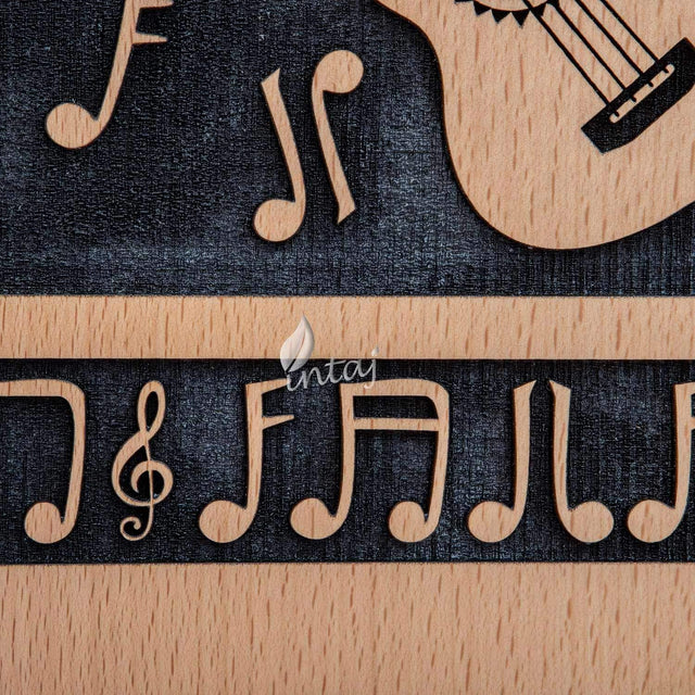 Handcarved Wooden Cremation Urn – Guitar Design Memorial Urn – Suitable for Adult Men & Women, Children & Pets – 180lbs Capacity