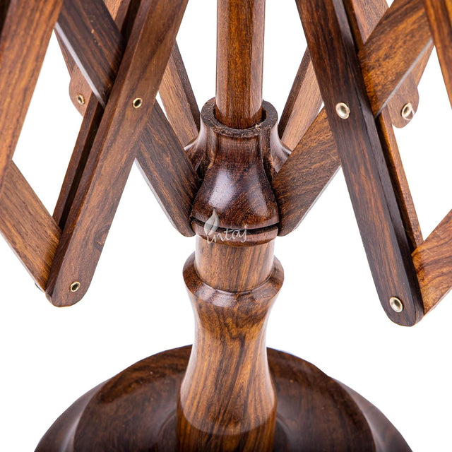 Handcrafted Rosewood Yarn Winder and Swift Combo – Wooden Yarn Ball Winder for Knitting & Crocheting – Large Capacity – Easy to Set Up, Portable & Stable