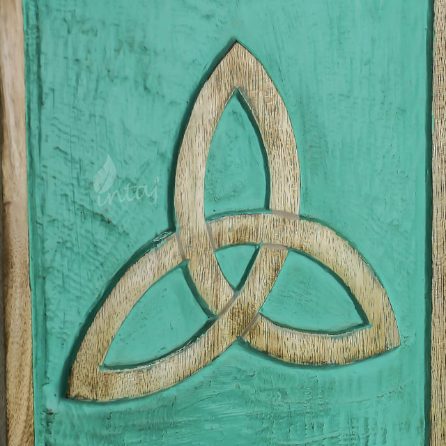 Handcarved Wooden Cremation Urn – Celtic Knot Design – Suitable for Adult Men & Women, Mom & Dad, Pets – 150 Cu/in Capacity