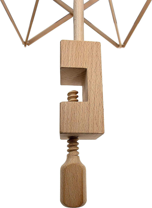 Handcrafted Beechwood Yarn Swift Winder – Large Umbrella Design – Suitable for Knitting and Crocheting – Heavy Duty Natural Swift Yarn Winder