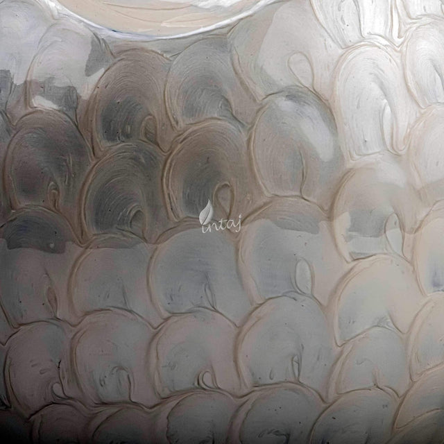 Handcrafted Cremation Keepsake Urns – Diamond Cut White Daisy Design – Suitable for Adult Men & Women, Mom & Dad – Set of 4 Small Capacity