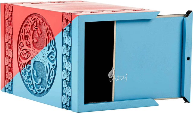 Handmade Rosewood Urn – Celtic Tree of Life – Suitable for Adults & Dogs – Medium (9.5Hx5.5W, 180 Cu/in)