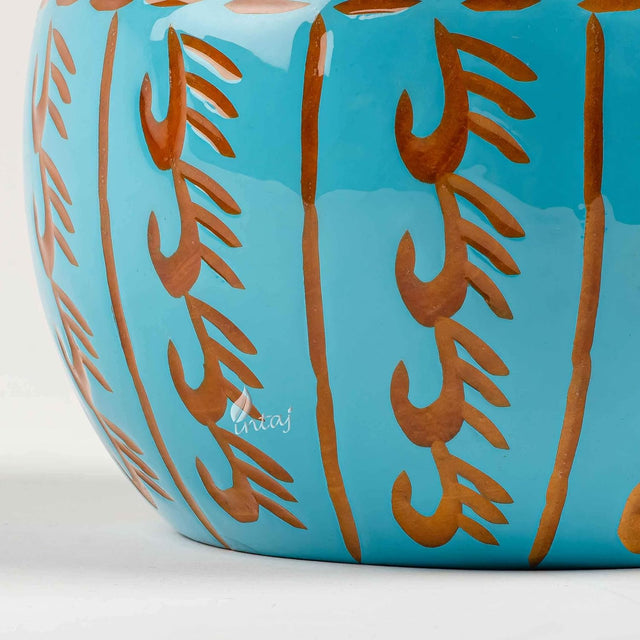 Handmade Large Wooden Yarn Bowl for Knitting Crochet Perfect Yarn Holder Rosewood Bowl for Mothers Day Christmas Gift (X-Large - 7x4, Sky Blue)