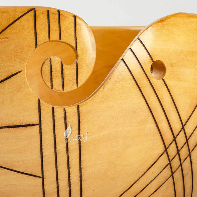 Handmade Large Wooden Yarn Bowl for Knitting Crochet Perfect Yarn Holder Rosewood Bowl for Mothers Day Christmas Gift (Large - 6x4, Stripes)