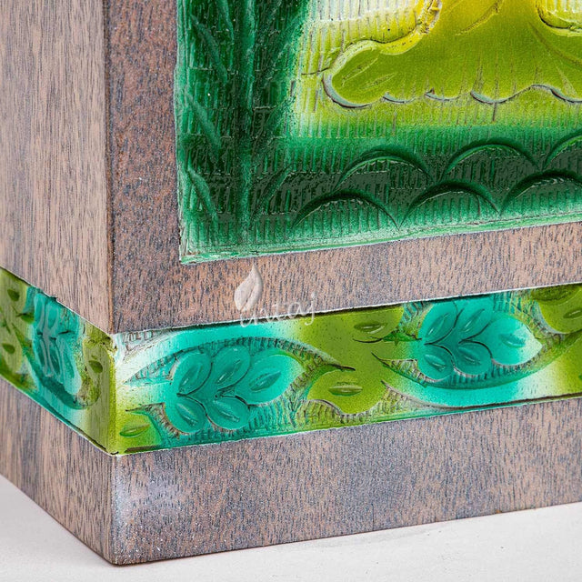 Handcarved Wooden Cremation Urn – Tree of Life Design – Suitable for Adult Men & Women, Mom & Dad, Dogs – 180 Cu/in Capacity