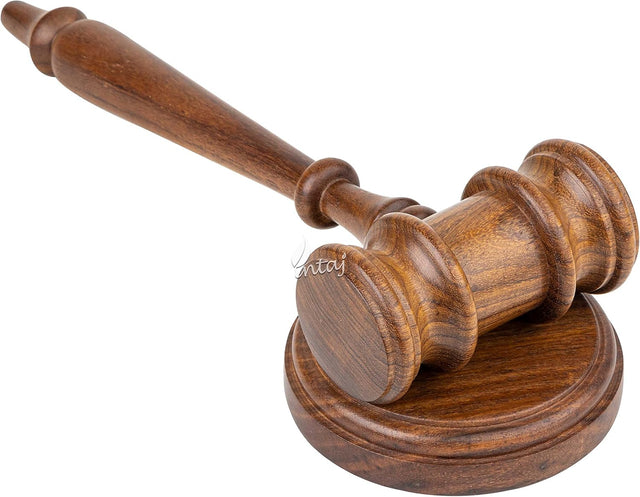 Rosewood Judge Mallet Engraved Auctioneers Mallet Handmade Wooden Judge's Gavel Hammer for Auctions Rosewood Auction Gavels (Rosewood, Standard)