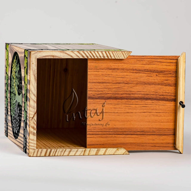 Handmade Tree of Life Urn – Sapling Tree Design – Suitable for Adults – X-Small (7.5Hx4.25W, 100 Cu/in)