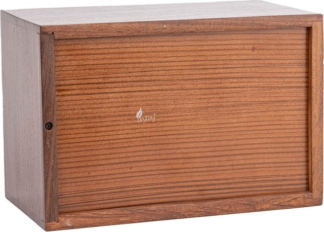 Handcarved Wooden Cremation Urn – Customised Tree of Life Birds Design – Suitable for Adult Men & Women, Mom & Dad – 185 Cu/in Capacity