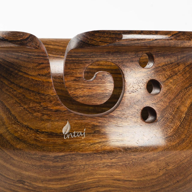 Handcrafted Wooden Yarn Bowl – Ideal for Knitting & Crocheting, Perfect for Storage and Organization – Suitable for Yarn Lovers – Gift Ready