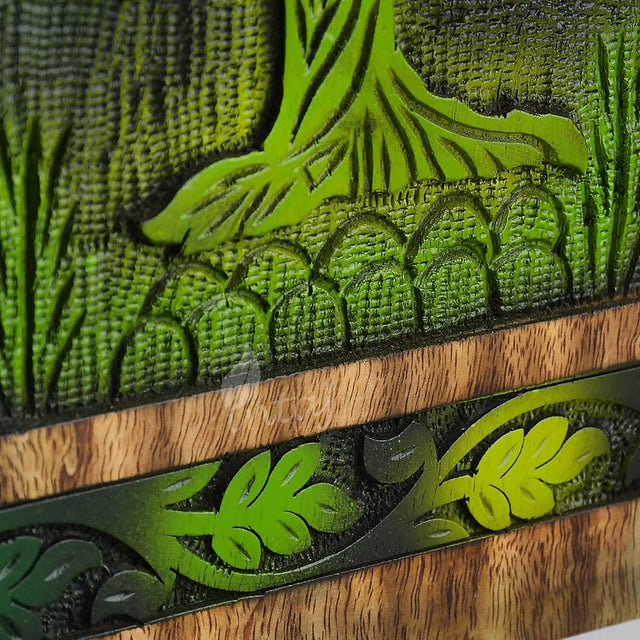 Handcarved Wooden Cremation Urn – Tree of Life Design – Suitable for Adult Men & Women, Mom & Dad – 100 Cu/in Capacity