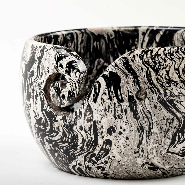 Handmade Large Wooden Yarn Bowl for Knitting Crochet Perfect Yarn Holder Rosewood Bowl for Mothers Day Christmas Gift (X-Large - 7x4, Zebra)