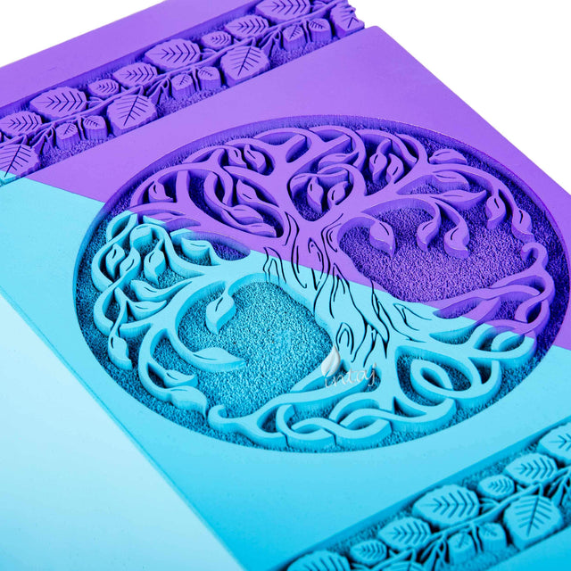 Hand-Carved Wooden Cremation Urn – Tree of Life – Suitable for Adult Male & Female – 250lbs