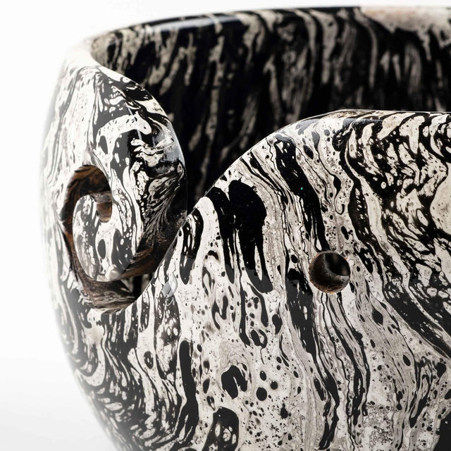 Handmade Large Wooden Yarn Bowl for Knitting Crochet Perfect Yarn Holder Rosewood Bowl for Mothers Day Christmas Gift (X-Large - 7x4, Zebra)