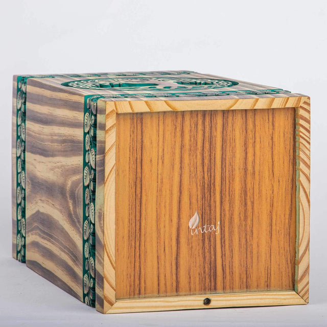 Handmade Rosewood Urn – Celtic Pine Tree of Life – Suitable for Adult & Dog Ashes – Keepsake (3.5Hx2W, 6.5 Cu/in)