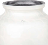 INTAJ Cremation Urn for Human Ashes Adult Male Female, Decorative Urns for Men Women, Large Burial Urn for Adult Ashes up to 250lbs (Adult upto 250lbs, Daisy White)
