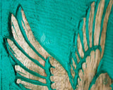 Handcarved Wooden Cremation Urn – Teal Green Rosewood Design – Suitable for Adult Men & Women, Mom & Dad – 118 Cu/in Capacity
