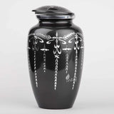 Handcrafted Diamond Cut Cremation Urn – Charcoal Finish – Suitable for Adult Men & Women – 200lbs Capacity