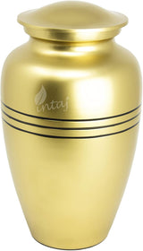 Handcrafted Cremation Urn – Classic Design in Cloud Blue & Silver – Suitable for Adult Men & Women, Mom & Dad – 200lbs Capacity
