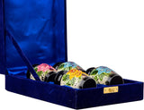 Handcrafted Floral Cremation Urn – Lotus Rainbow Design – Suitable for Adult Men & Women, Mom & Dad – Keepsake Set of 4