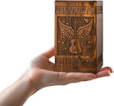 Handcarved Wooden Cremation Urn – Angel Wings Guitar Design in Rosewood – Suitable for Adult Men & Women, Mom & Dad – 20 Cu/in Keepsake Capacity