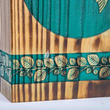 Wooden Urn for Human Ashes – Hummingbird Design – Suitable for Adults – Medium (9.5Hx5.5W, 180 Cu/in)