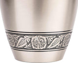 INTAJ Brass Cremation Urn for Human Ashes Adult Urn - Decorative Urns for Ashes Handcrafted, Large Burial Urn for Adult Ashes up to 250lbs (Adult 200-250lbs, Pewter)