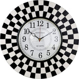 Wall Clock, Silent Non-Ticking Decorative Battery Operated Wall Clock for Living Room Home Office School, Round Home Decor Wall Clock (Universal - 14-8", Chess)
