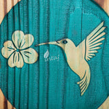 Wooden Urn for Human Ashes – Hummingbird Design – Suitable for Adults – Medium (9.5Hx5.5W, 180 Cu/in)