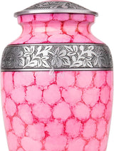 Handcrafted Royal Cremation Urn – Lavender Design – Suitable for Adult Men & Women, Mom & Dad – 200Cu/In Capacity