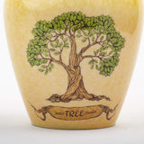 INTAJ Handmade Urn for Human Ashes - Tree of Life Wooden Urns Hand-Crafted - Funeral Cremation Urn for Ashes (Real Tree Turned, Adult)