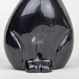 INTAJ Handmade Cremation Urn for Pet Ashes Dog Cat - Large Funeral Urn Handcrafted - Affordable Urn for Ashes - Large Urn Deal Cremation Urn for Dogs Engraved (Black Matte Cat, Stnd (9x4.5))
