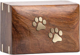 INTAJ Wooden Pet Urn for Dog and Cat Ashes – Personalized Cremation Memorial Urn Keepsake for Pet Loss, Custom Engraved Sustainable Ash Container, Large Pet Funeral Urn (121 lbs/55 kgs, 1.8L)