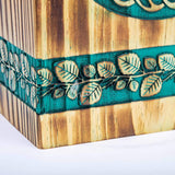 Hand-Carved Wooden Cremation Urn – Tree of Life – Suitable for Adult Male & Female – 250lbs