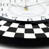 Wall Clock, Silent Non-Ticking Decorative Battery Operated Wall Clock for Living Room Home Office School, Round Home Decor Wall Clock (Universal - 14-8", Chess)