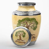 Handcrafted Wooden Cremation Urn – Real Tree Treaty – Suitable for Adult Men & Women, Mom & Dad
