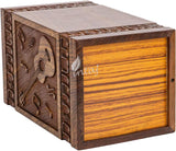 INTAJ Cremation Urns for Ashes Medium Male Female Wooden Guitar Urns Box for Ashes and Casket for Men Women Child, Pets Cat Dog Urn Burial Funeral Memorial Urns for Ashes Holds up to 250 lbs
