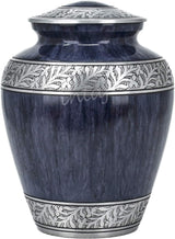 Handcrafted Cremation Urn – Cloud Blue Design – Suitable for Adult Men & Women, Mom & Dad – 200lbs Capacity